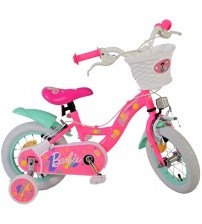 Bērnu velosipēds 12 collas Barbie (2 rokas bremzes, uz 85% salikts) (3-4 gadiem) VOL31255